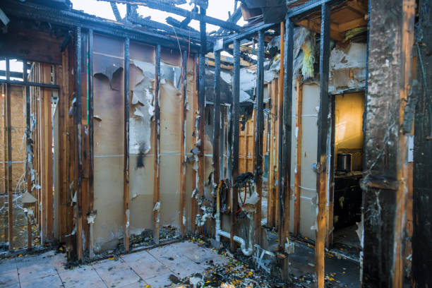 Professional Emergency Fire Cleanup technician working in Owings Mills, MD